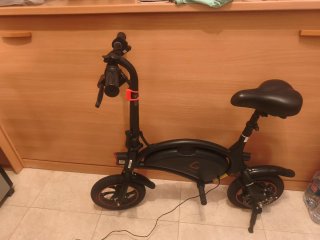 Bicicleta Eléctrica Plegable Negra