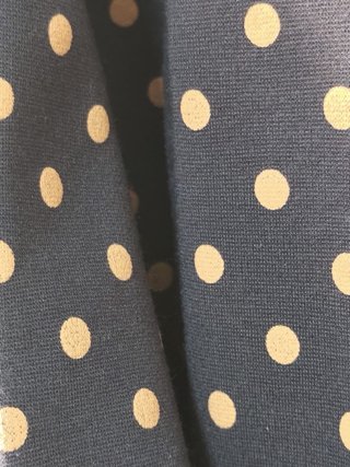Vestido Cortefiel lunares azul y beige