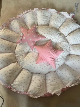 Tapiz-cama Alpha Baby Omega Estrellas Rosa