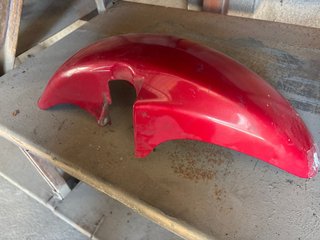 Guardabarros Delantero Honda Transalp 650 Rojo