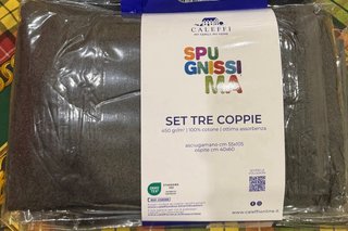 Coppia Asciugamani nuovi Caleffi Spugnissima