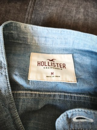 Camisa Hollister Hombre Azul