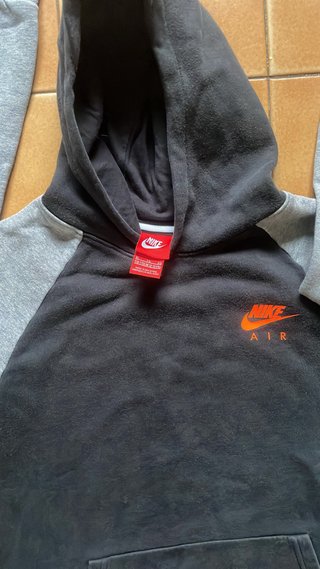 Sudadera Nike Air Junior Gris/Negra