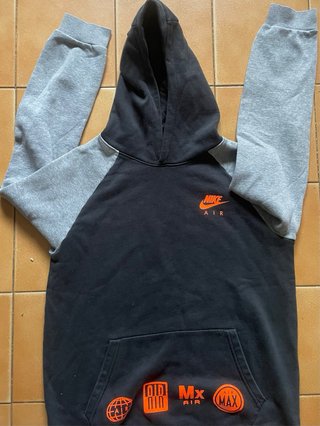 Sudadera Nike Air Junior Gris/Negra
