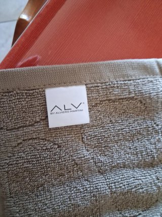 Tappeto bagno beige effetto sassi
