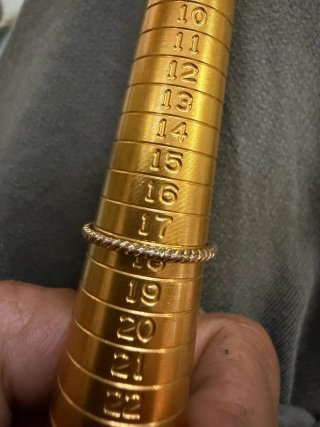 Anello vintage con stella e zircone tg18