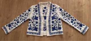 Chaqueta Zara bordada floral S
