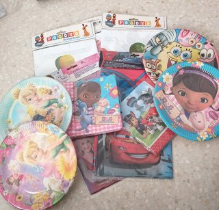 Lote artículos fiesta Pocoyo, Disney, Paw Patrol