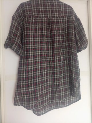 Camisa Zara Basic cuadros XL