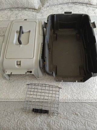 Transportín para mascotas gris
