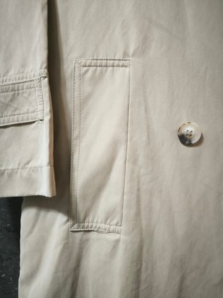 Gabardina Trench Coat Beige Talla Única