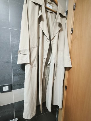 Gabardina Trench Coat Beige Talla Única