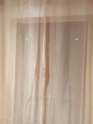 Tende beige, due teli mis 140largh×280 cm lungh