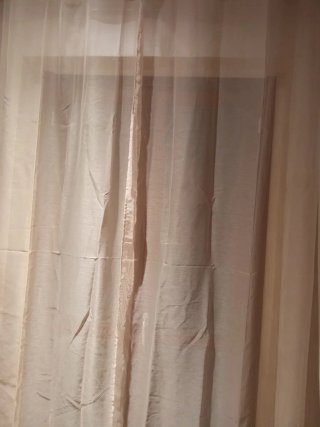 Tende beige, due teli mis 140largh×280 cm lungh