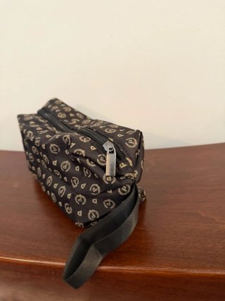 Pollini astuccio nero con logo dorato
