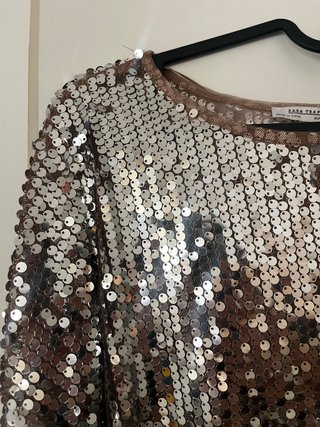 Suéter Zara lentejuelas Talla M
