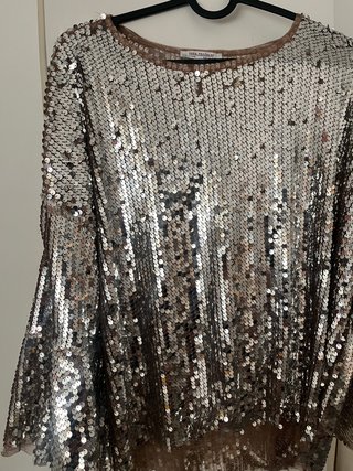 Suéter Zara lentejuelas Talla M