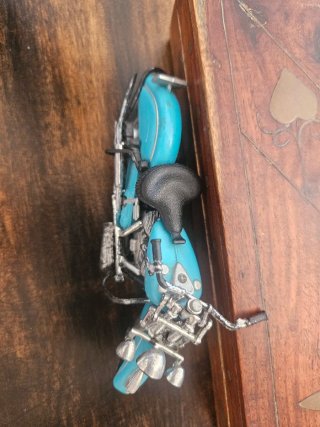 Moto de colección Indian Azul