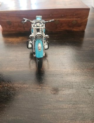 Moto de colección Indian Azul