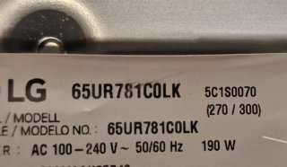 LG 65UR781COLK.  59