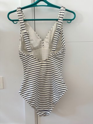 Bañador premamá rayas azul y blanco T40