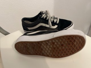 Zapatillas Vans Mujer Negras y Blancas