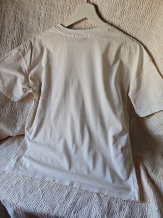 Camiseta manga corta pull&Bear mujer talla M cuadr