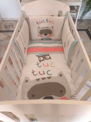 Cuna colecho Aloha blanca