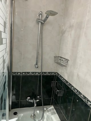 Mueble de baño madera y cristal