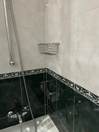 Mueble de baño madera y cristal
