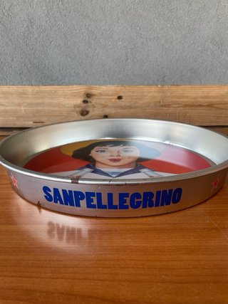 Vassoio pubblicitario da bar Vintage Sanpellegrino