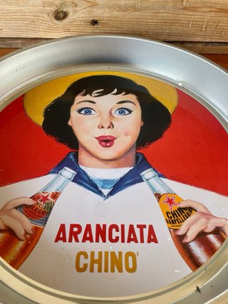 Vassoio pubblicitario da bar Vintage Sanpellegrino