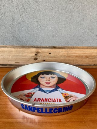 Vassoio pubblicitario da bar Vintage Sanpellegrino