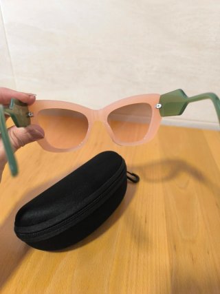 Gafas de sol mujer rosa y verde