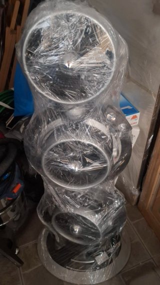 Ventilatore a torre metallo e plastica