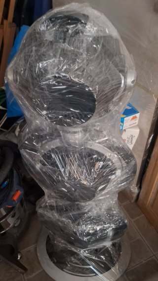 Ventilatore a torre metallo e plastica