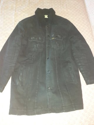 Chaqueta vaquera Lois negra con borreguito