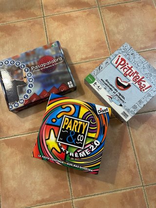 3 Juegos de Mesa: Pasapalabra, Pictureka!, Party &