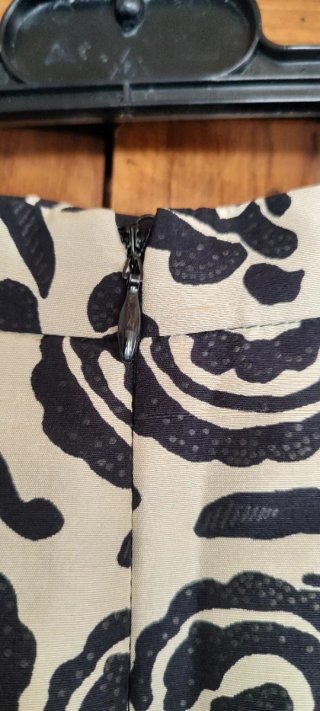 Gonna Max Mara Beige/Nero Floreale