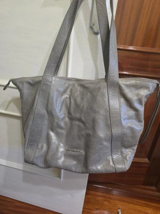 Bolso Adolfo Dominguez Gris Piel