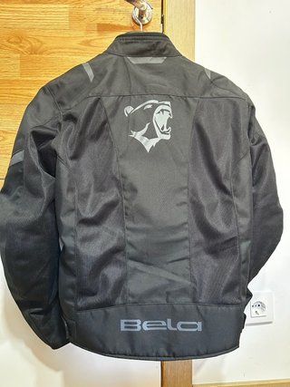Chaqueta Moto Bela Negra Nueva