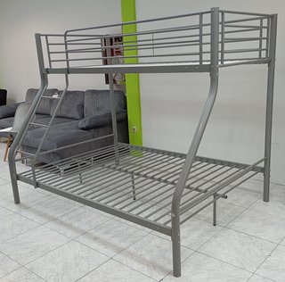 Litera ·Matrimonial, ·Metal, Color Gris. ¡OFERTA!