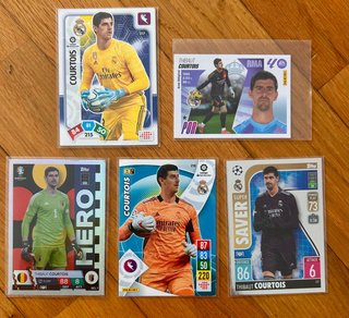 5 Cromos Courtois Real Madrid