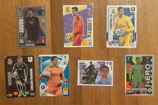 8 Cromos Courtois Real Madrid