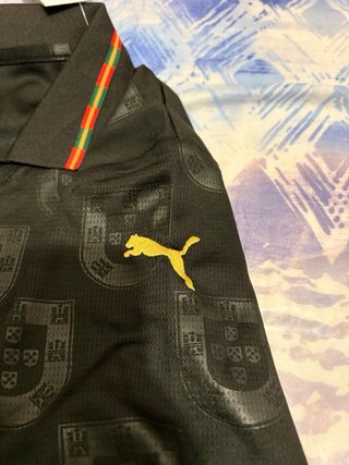 Camiseta Puma Mundial Portugal Ronaldo Negra