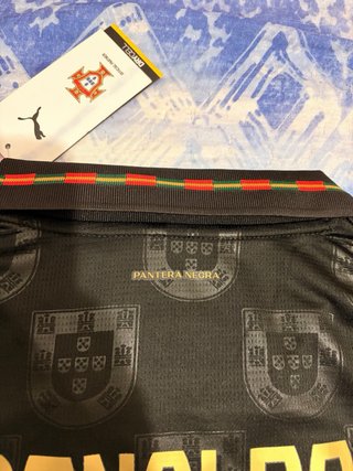 Camiseta Puma Mundial Portugal Ronaldo Negra