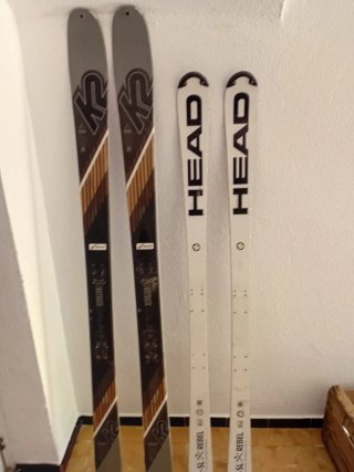 Esquís K2 y Head Rebel