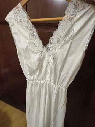 Camisón artesanal blanco