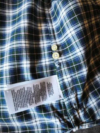 Camisa Polo Ralph Lauren cuadros azul y verde