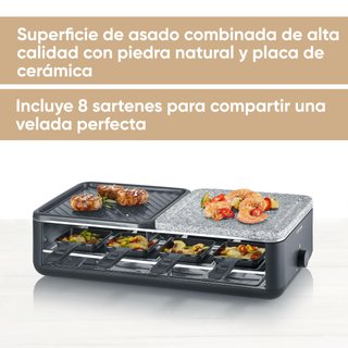 Plancha Grill Eléctrica Piedra 8 Pers.